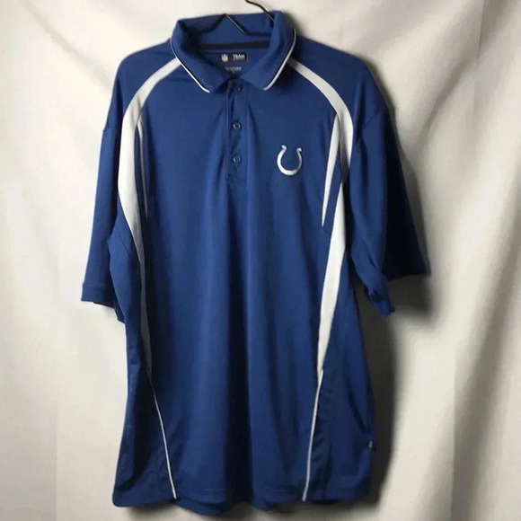NFL TEAM APPAREL MENS SIZE XL INDIANAPOLIS COLTS  POLO SHIRT GOOD CLEAN - Picture 2 of 9
